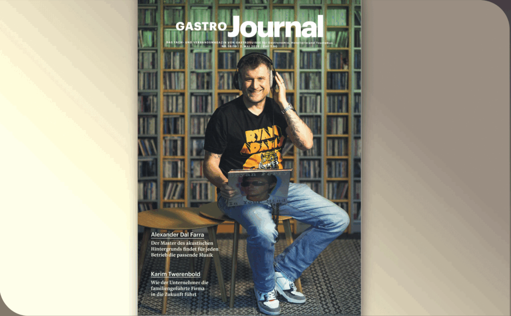 Hintergrundmusik in der Gastronomie - Titelgeschichte GastroJournal 2025